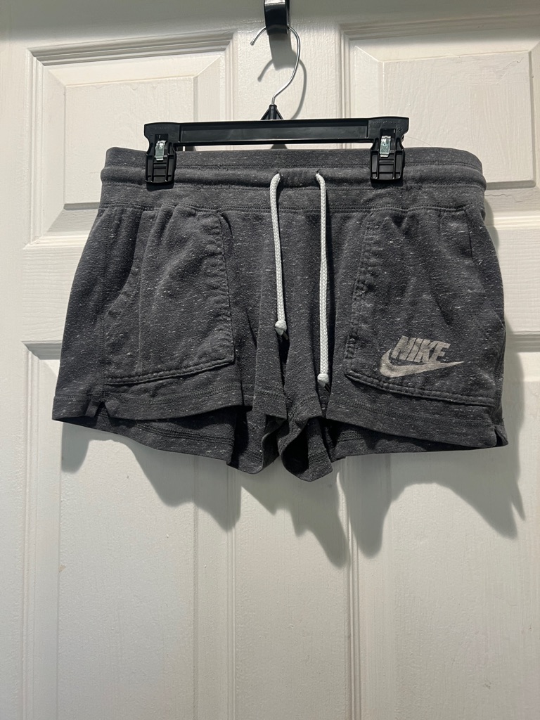 Nike Women's Charcoal Drawstring Athletic Shorts